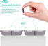 Teikou 8 Travel Pill Organizer Small Grid Compartments Pill Holder Box - Portable Medicine Container Case - Daily