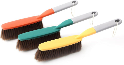 kagyuan 3 Pack 15" Hand Broom Brush,Soft Bristle Cleaning Brush,Crumb Debris Sweeping Brush,Dusting
