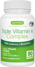 Igennus High Potency Vitamin K Complex, K1 & K2 (MK-4 & MK-7),
