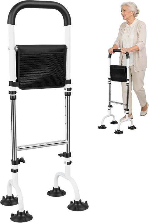 Honrane Stand Assist Aid for Elderly, Standing Aid Rail Bar, 5 Height Adjustments,