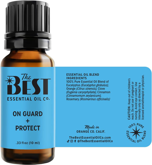 The Best On Guard + Protect Essential Oil Blend: 100% Pure & Natural for Aromatherapy, Diffuser, Spa, Massage, Air