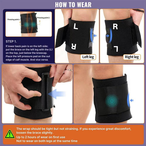 Sciatica Pain Relief Brace Devices - Upgraded Re-Active Plus Sciatic Nerve Brace for Maximum Lower Back Pain Relief