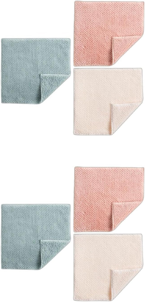 MODODO Microfiber Dishcloth Square Kitchen Washing Cleaning Towel Dish Cloth Rags Wipe Dish Cloth Holder for Kitchen