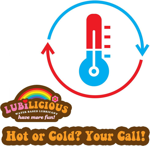 Pack Lubilicious Cooling Lube & Warming Gel Combo - Lubricant for Couples - Personal Gel for Men & Women - Personal
