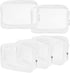 5 Pack TSA Approved Clear Cosmetics Bag, Waterproof Makeup Pouch for Travel, Bathroom, and Organizing, Large, White