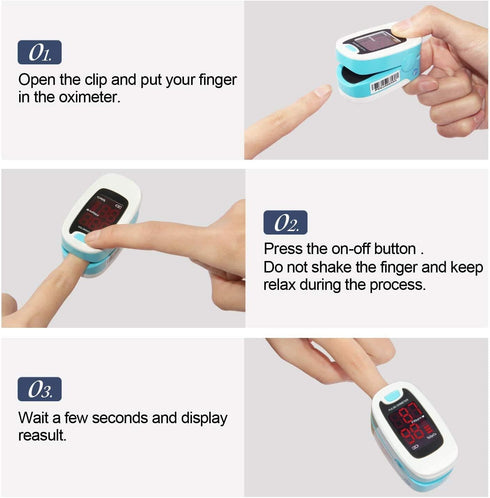 CONTEC LED CMS50M Pulse Oximeter, SpO2 and PR Value Waveform Blood Oxygen Monitor with Neck/Wrist Cord