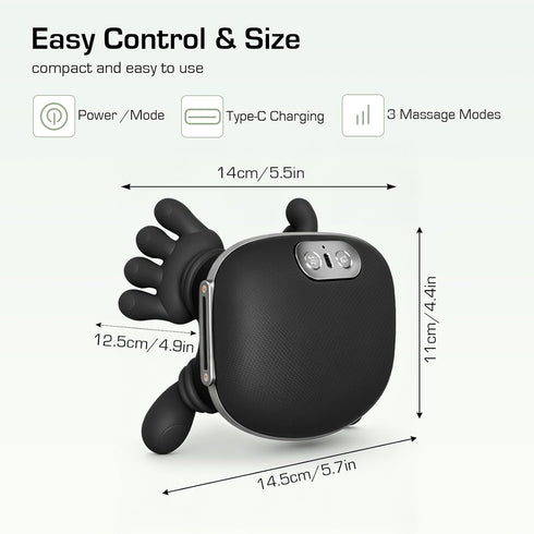 Starxi 4D Neck Massager with Heat, Electric Neck and Shoulder Massager for Pain Relief, Deep Tissue Kneading Shiatsu