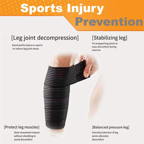 Adjustable Elastic Knee Wrap Compression Bandage Brace Support for Joint Pain Relief, Squat, Basketball, Running