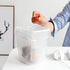 100 Pack Small Garbage Bags, White Odorless Liners for Desktop Trash Cans