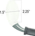 Rehabilitation Advantage Right Handed Grip Easy Coated Offset Spoon, Gray
