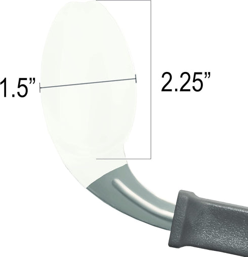 Left Handed Grip Easy Coated Offset Spoon for Comfortable Use