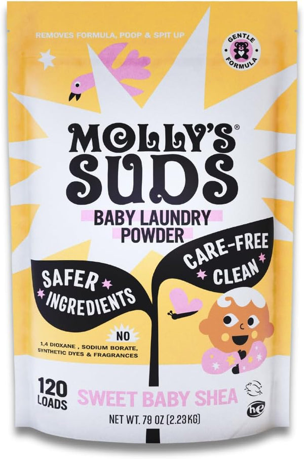 Molly's Suds Baby Laundry Detergent Powder | Removes Formula, Poop & Spit-Up