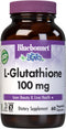 Bluebonnet L-Glutathione 100 mg Vitamin Capsules, 60 Count, White