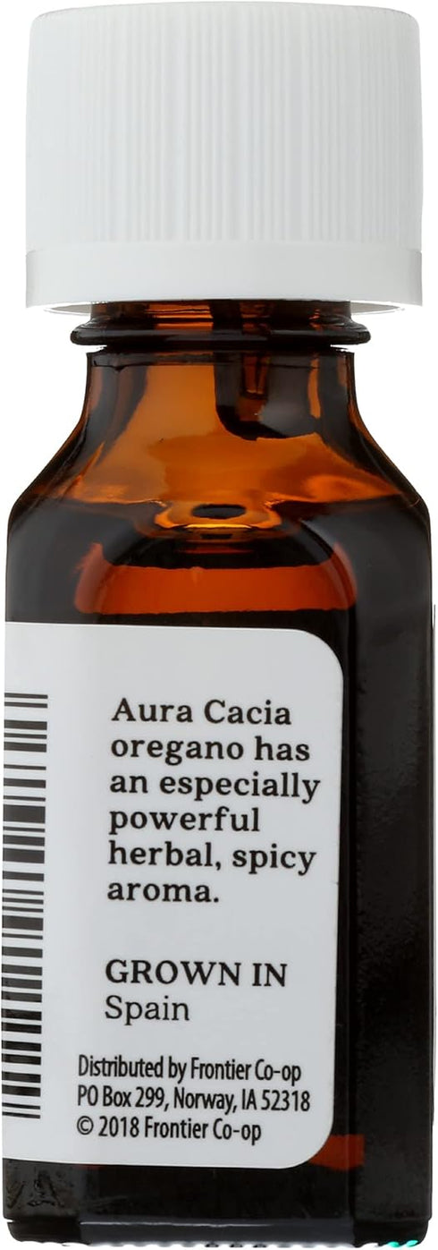 Aura Cacia 100% Pure Oregano Essential Oil, 15 ml, GC/MS Tested for Purity