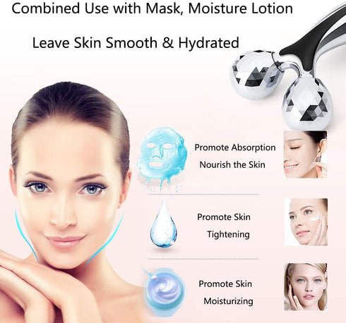 SUPANT V Facial Roller Massager - Reduce Wrinkles, Massage for Lymphatic Drainage and Skin Tightening