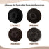 SARLA Dark Brown Hair Buns Extension, Drawstring Updo Donut Chignon, Straight Synthetic Fake Bun for Women