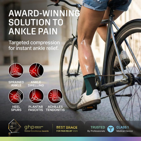 Modvel Ankle Brace for Women & Men - Compression Ankle Sleeve & Foot Brace, Right Left Ankle Support for Sprained
