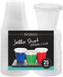 Party Essentials N201312 Squeezable Plastic Gelatin/Jello Shot Glasses, 25 Sets, 2 oz. Clear