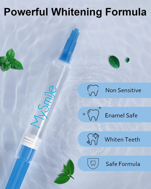 MySmile Teeth Whitening Gel Refills Pack, 6 Non-Sensitive Gel Pens for Fast Result Whitening