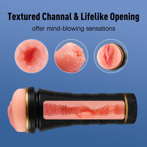 Tracy's Dog Realistic Male Masturbator, Adult Sex Toys for Men, Soft Fleshy Men Adult Toys, Lifelike Textured Vagina