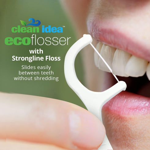 Ecofloss, 300 Picks, Reusable Tooth Floss Picks for Adults and Kids, Teeth Flossers