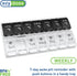 EZY DOSE Push Button (7-Day) Pill Case, Medicine Planner, Vitamin Organizer, 2 Times a Day AM/PM, Large Compartments