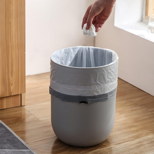 CHARMOUNT Drawstring 4 Gallon Trash Bags, Small Unscented Garbage Bags, 60 Count