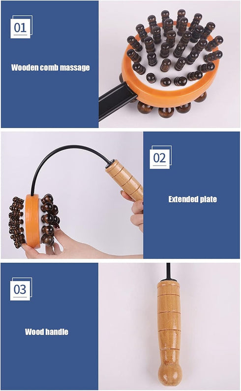 Semme Hammer Hammer Needle,30 Tapping for Massage,Massage for Back, Legs - Relaxing Massager withBead and Comb Massage