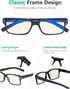 Eyekepper Vintage Reading Glasses for Men, 5 Pack Classic Readers with Spring Hinges