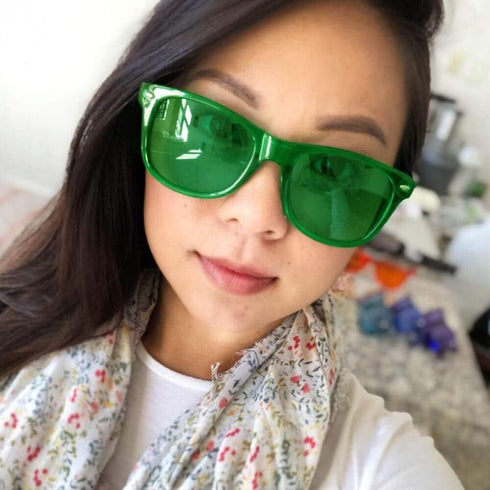 GloFX Green Color Therapy Glasses, Light Therapy Migraine Relief Lenses