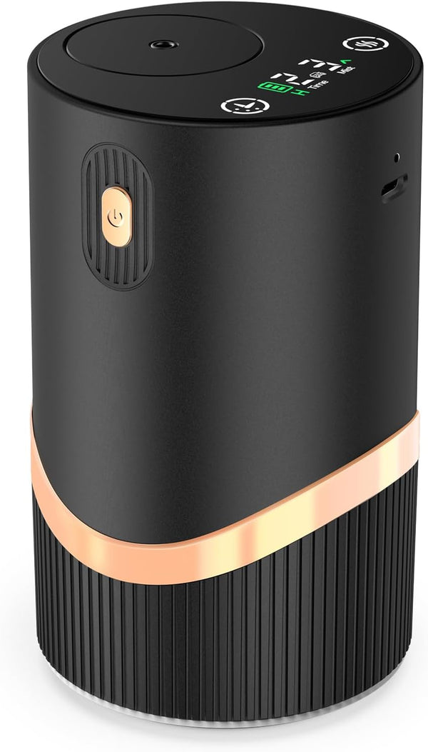 Huachuang Waterless Essential Oil Diffuser Rechargable: Portable Aromatherapy Diffuser for Car and Home