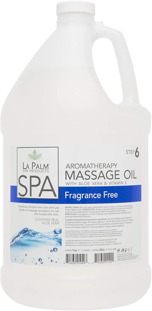 La Palm Aromatherapy Massage Oil 1 Gal (Fragrance Free)