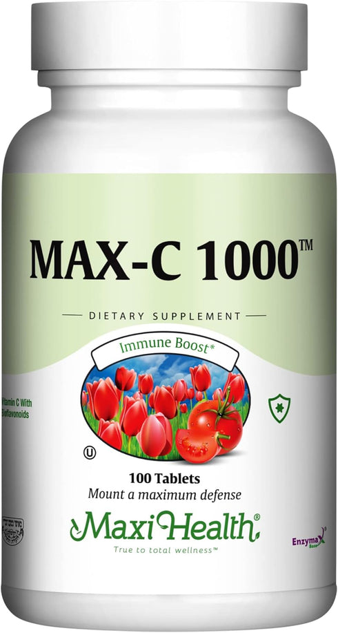 1000 mg Vitamin C Tablets - Ultra High Absorption, 100 Count, Gluten Free Non-GMO Supplement