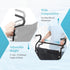 (500lbs Wheelchair Handle Extender Weight Capacity), Curved Handle/Ergonomic Design, Adjustable Wheel Chair