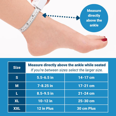 OrthoSleeve Compression Ankle Brace for Ankle Sprains, Achilles Tendonitis, Ankle Support & General Pain