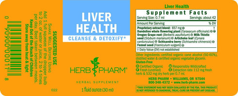 Herb Pharm Liver Health Herbal Formula for Liver and Gallbladder Support - 1 Ounce