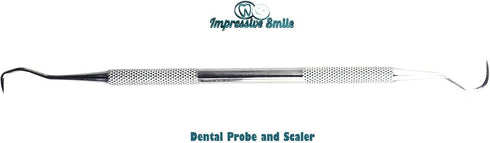 #1 Dentist Tools Kit – A Grade Stainless Steel Dental Hygiene Set, Tarter Remover, Dental Pick, Mouth Mirror, Free Case