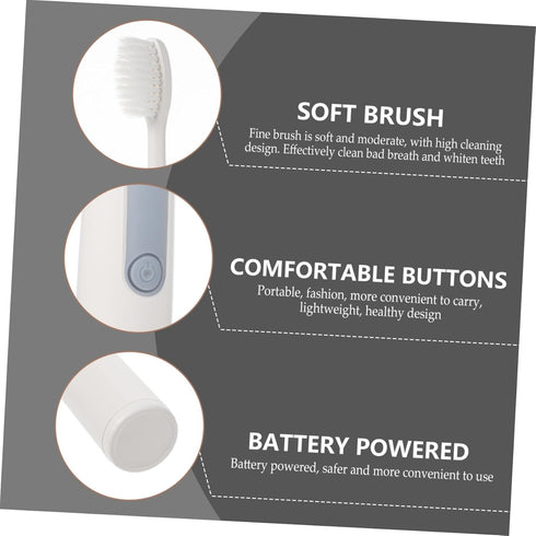 Rechargeable Electric Toothbrush with Soft Bristles - Ideal for Travel