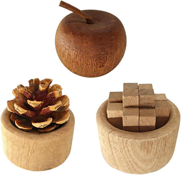 Vantico Natural Wood Aroma Diffuser, Waterless Essential Oil Sphere Design, Walnut Base, Simple