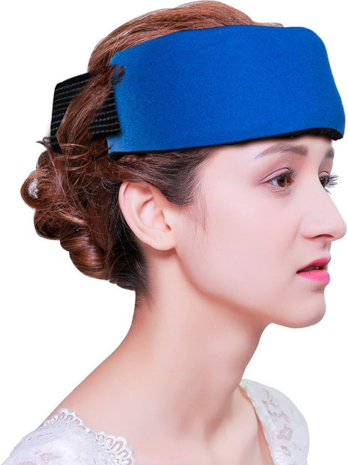 Reusable Gel Ice Pack Wrap with Strap for Head, Neck, Knee, Arms - 2 Flexible Packs for Headache, Migraine, Pain Relief