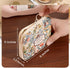 OULIGET Sanitary Napkin Storage Bags,Portable Menstrual Cup Nursing Pad Tampon Storage Pouch,Leather Oil Painting