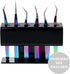 Lash Extension Supplies GEMERRY Tweezer Holder - Acrylic Display Storage for 6 Pcs Tweezers (Black)