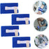 HAKIDZEL 4Pcs Patient Hospital Limb Holders for Blue Strap for Bedridden Safety Easy to Use with Quick Release Buckle
