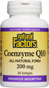 Natural Factors Coenzyme Q10 200 mg Supplement for Energy, Heart and Cognitive Support, 30 Softgels