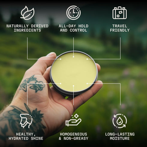 Striking Viking Beard Balm for Men, Leave In Conditioner, Scented Beard Styling Balm, Vanilla 2 Ounce (Pack of 2)