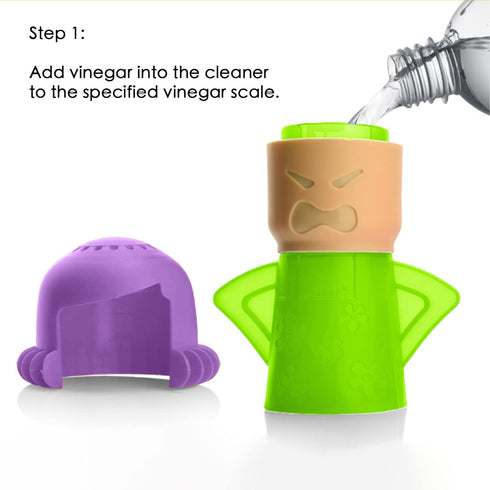 ZPCTECHGO Microwave Steam Cleaner Angry Mom, Steamer Cleaning with Vinegar and Water, Angry Mum Microwave Oven Cleaner