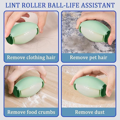 Reusable Lint Rollers for Pet Hair, Washable Lint Remover for Clothes, Portable Super Sticky Lint Roller Ball, Green