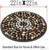 Lizipai (22 inches 22 inches) Massage pad, Finger Pressure Board Ultra Slow Running Pebble Massage Foot pad Reflex