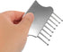 Metal Gua Sha Tools for Facial and Body Scraping, Zinc Alloy Scalp Massage Comb, Silver Face Sculpting and Muscle