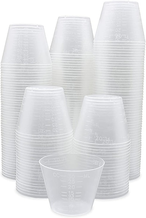 200ct, 1oz Flexible Graduated Measuring Medicine Cups, Non-Sterile, Semi-Clear, Easy Read